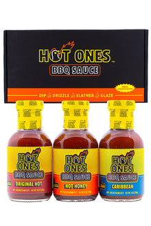 Hot Ones BBQ Trio Pack (Original / Hot Honey / Caribbean) A3