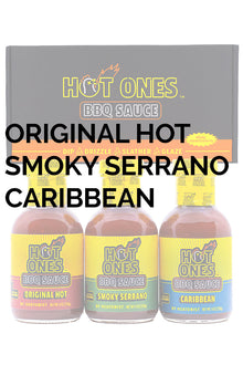 Hot Ones BBQ Trio Pack (Original / Smoked Serrano / Caribbean) J9