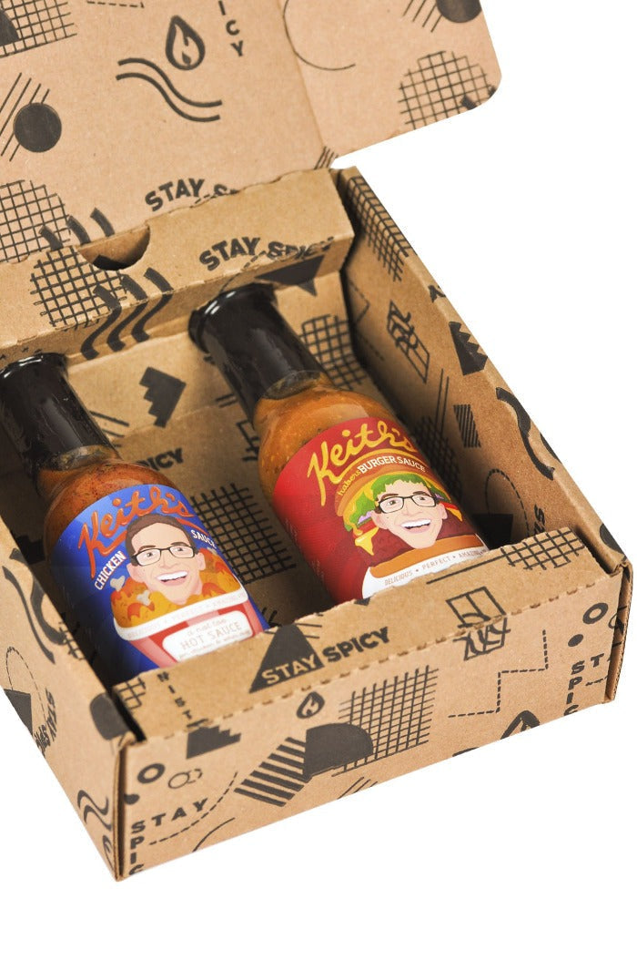 Chicken & Burger Hot Sauce Duo Pack | Keith's C8